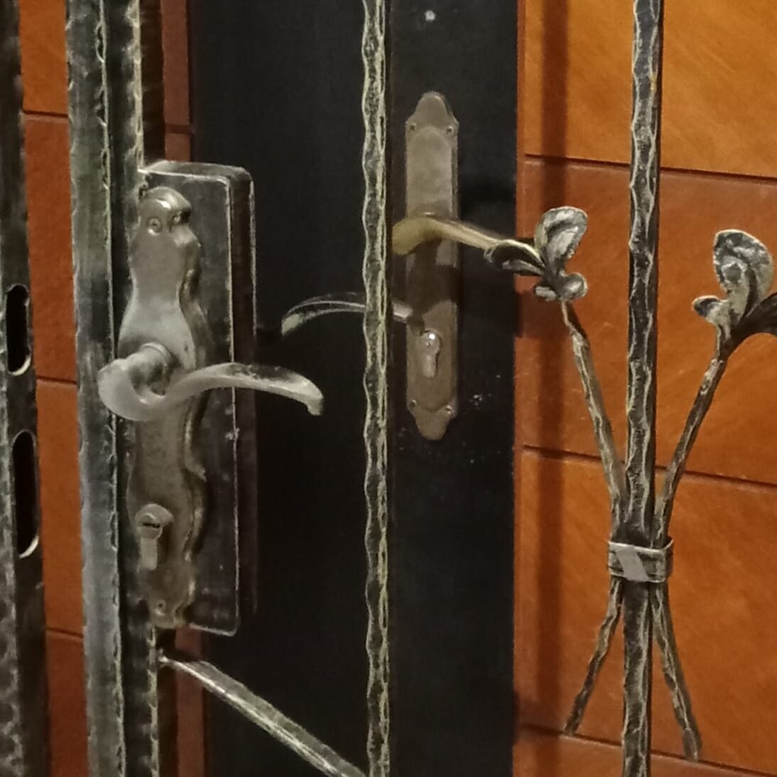 Wrought Iron Gate Lock